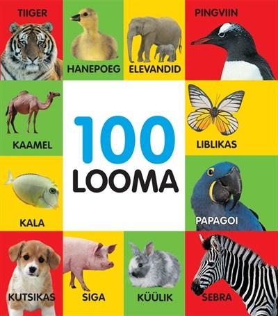 100 looma: pildiraamat lastele Sada looma kaanepilt – front cover