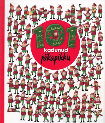 101 kadunud päkapikku Tegevusraamat kaanepilt – front cover