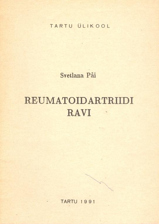 Reumatoidartriidi ravi kaanepilt – front cover