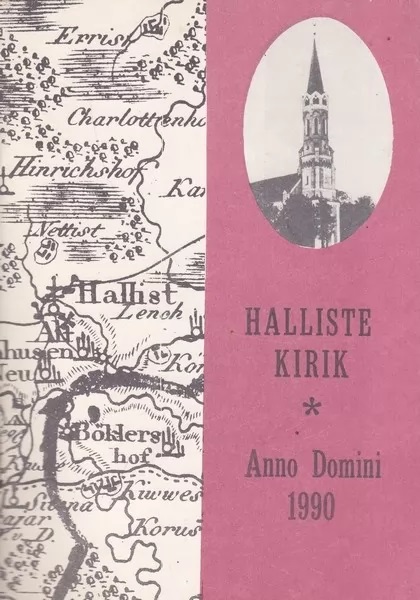 Halliste kirik Anno Domini 1990 kaanepilt – front cover