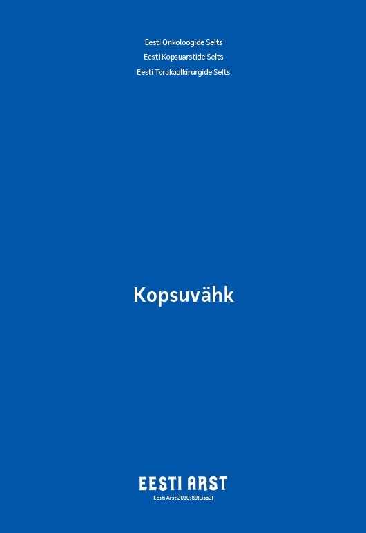 Kopsuvähk kaanepilt – front cover