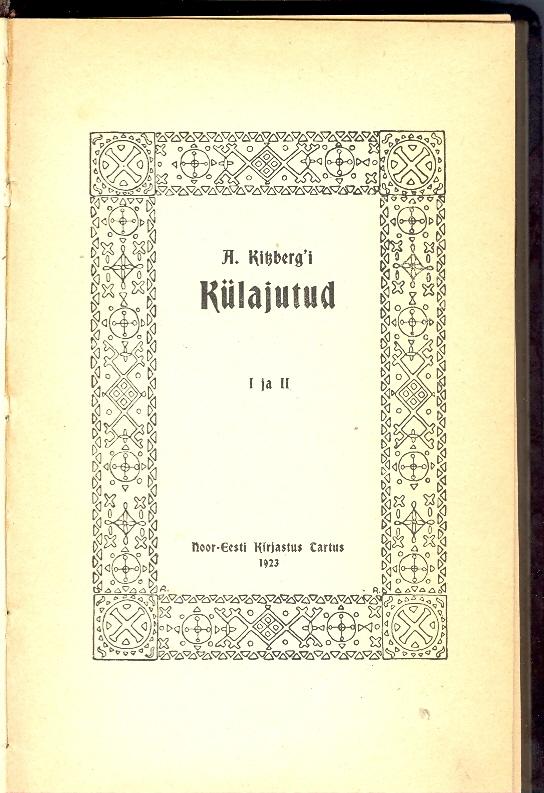 Külajutud I ja II kaanepilt – front cover