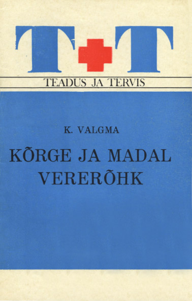 Kõrge ja madal vererõhk kaanepilt – front cover