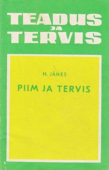 Piim ja tervis kaanepilt – front cover