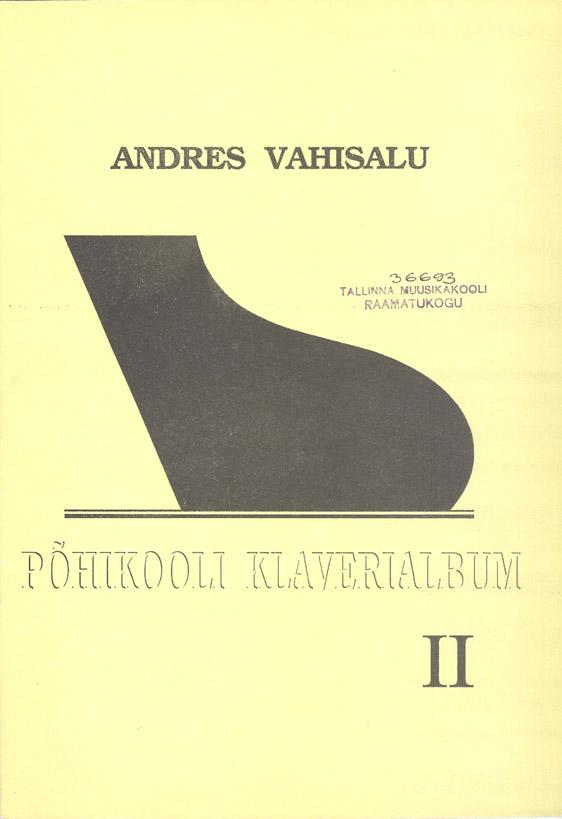 Põhikooli Klaverialbum II kaanepilt – front cover