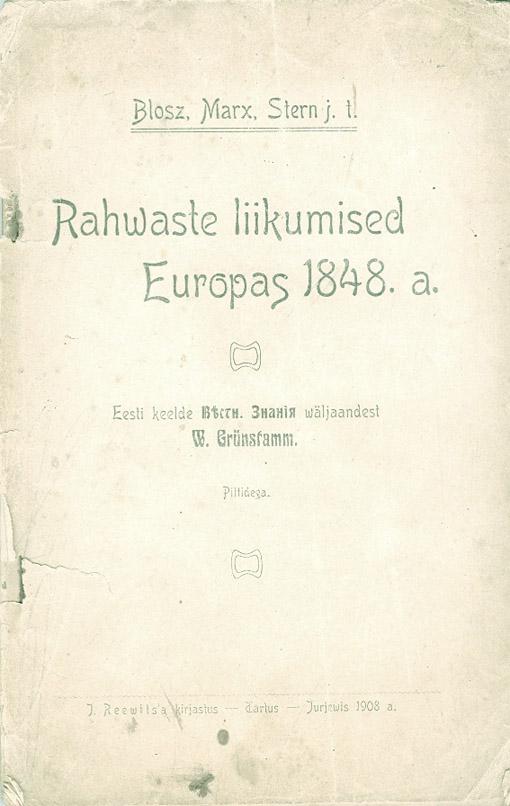 Rahwaste liikumised Euroopas 1848. a kaanepilt – front cover