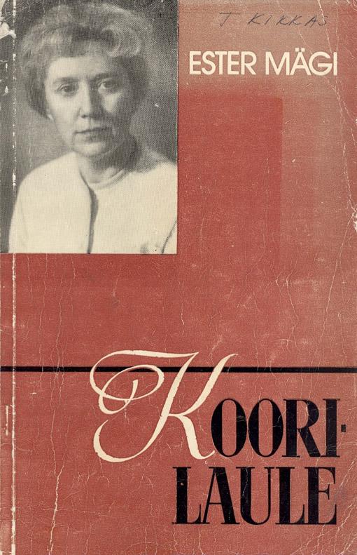 Koorilaule kaanepilt – front cover