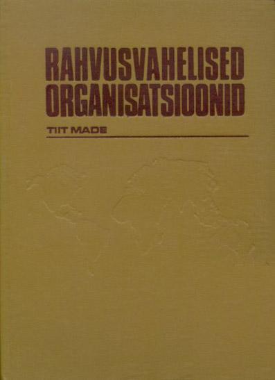 Rahvusvahelised organisatsioonid kaanepilt – front cover