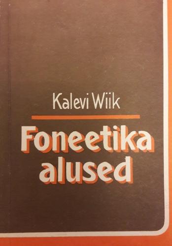 Foneetika alused kaanepilt – front cover