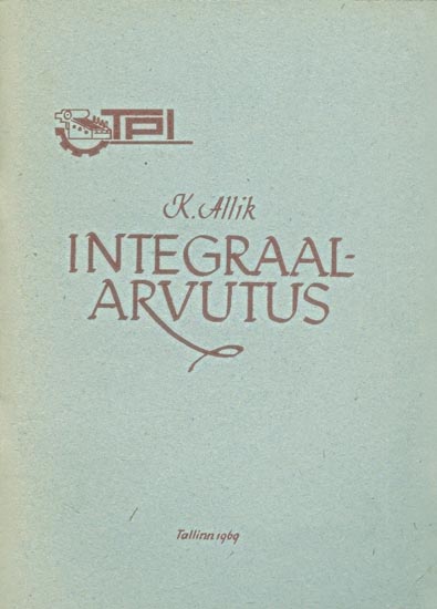 Integraalarvutus kaanepilt – front cover