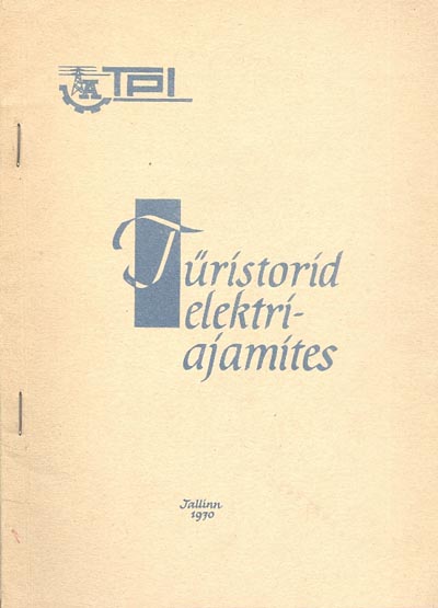 Türistorid elektriajamites kaanepilt – front cover