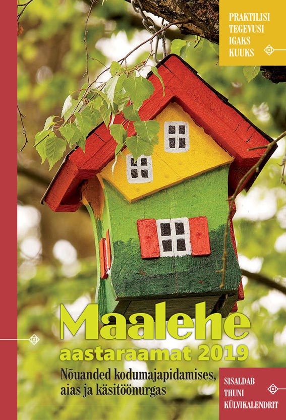 Maalehe aastaraamat 2019 Sisaldab Thuni külvikalendrit kaanepilt – front cover