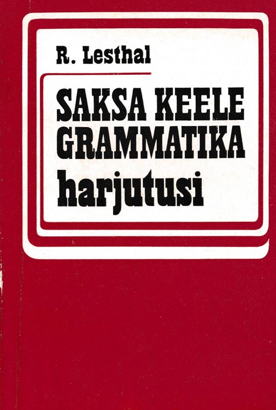Saksa keele grammatika harjutusi kaanepilt – front cover