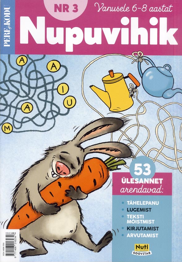 Pere ja Kodu nupuvihik nr 3 Vanusele 6–8 aastat kaanepilt – front cover