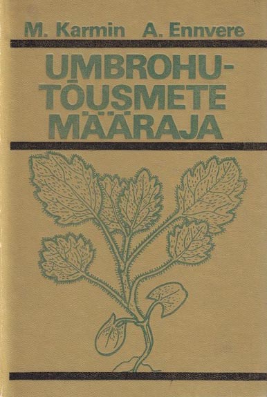 Umbrohutõusmete määraja kaanepilt – front cover