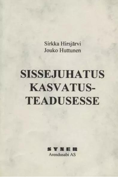 Sissejuhatus kasvatusteadusesse