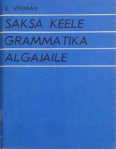 Saksa keele grammatika algajaile kaanepilt – front cover