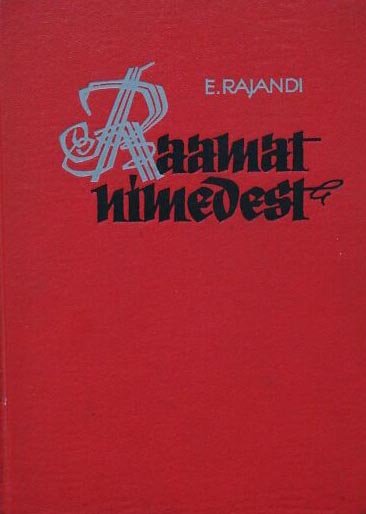 Raamat nimedest kaanepilt – front cover