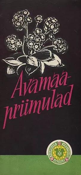 Avamaapriimulad kaanepilt – front cover