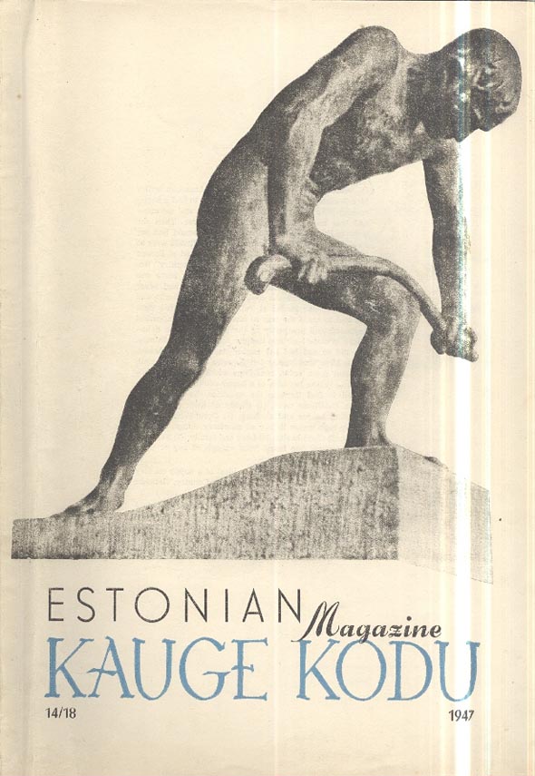 Estonian Magazine Kauge Kodu 14/18, 1947 kaanepilt – front cover