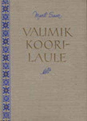 Valimik koorilaule, Mart Saar kaanepilt – front cover