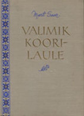 Valimik koorilaule, Mart Saar kaanepilt – front cover