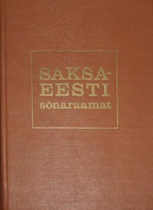 Saksa-eesti sõnaraamat Deutsch-estnisches Wörterbuch kaanepilt – front cover