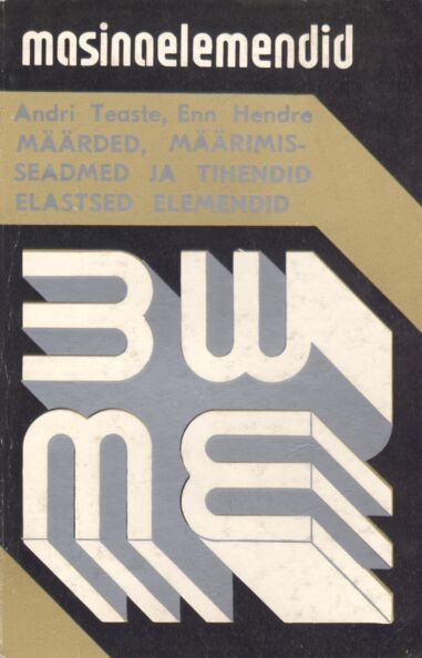 Määrded, määrimisseadmed ja tihendid, elastsed elemendid kaanepilt – front cover