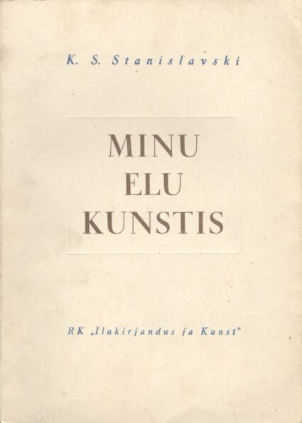 Minu elu kunstis kaanepilt – front cover