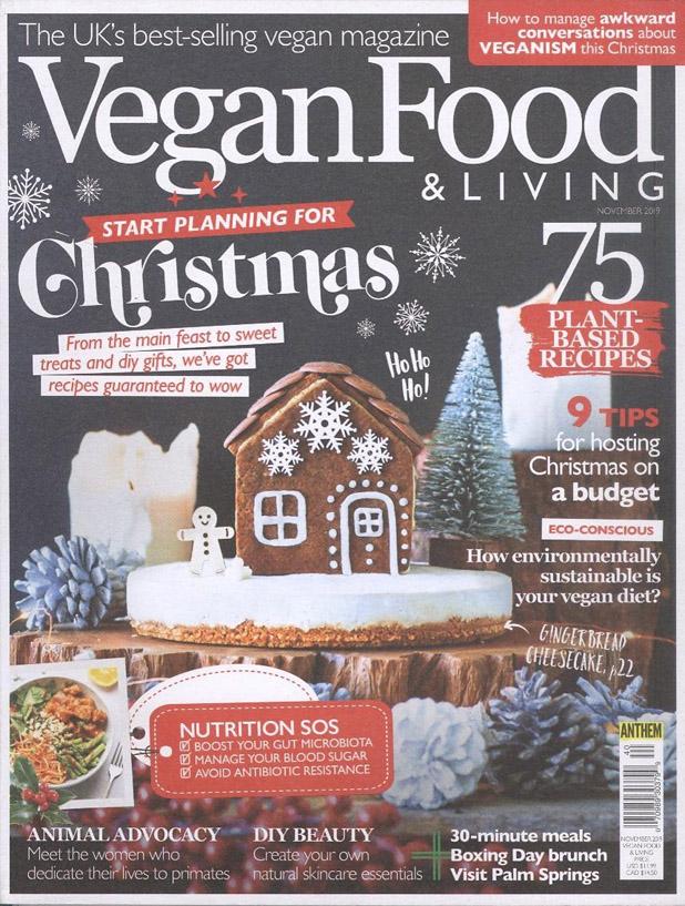 Vegan Food & Living, November 2019 kaanepilt – front cover