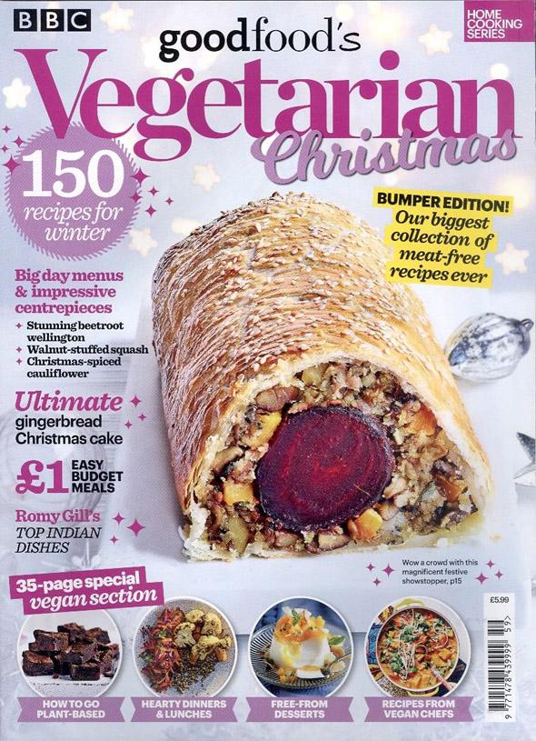 BBC Good Food’s Vegetarian Christmas 2019 kaanepilt – front cover