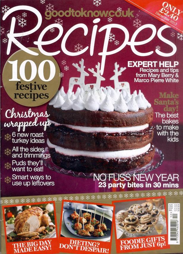 Good to Know Recipes, December 2013 100 festive recipes kaanepilt – front cover