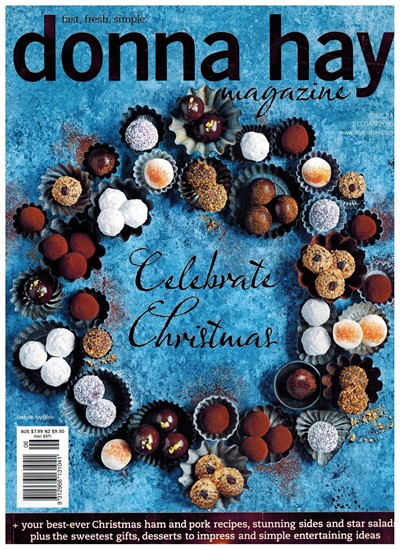 Donna Hay Magazine, December-January 2016 Your best-ever Christmas ham and pork recipes, stunning sides and star salads plus the sweetest gifts, desserts to impress and simple entertaining ideas kaanepilt – front cover