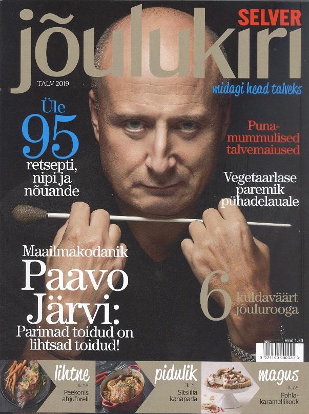 Selveri jõulukiri 2019 Vegetaarlase paremik pühadelauale • 6 kuldaväärt jõulurooga kaanepilt – front cover