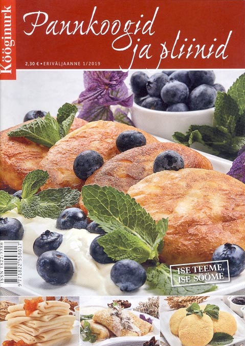 Kööginurk, jaanuar 2019 Pannkoogid ja pliinid kaanepilt – front cover