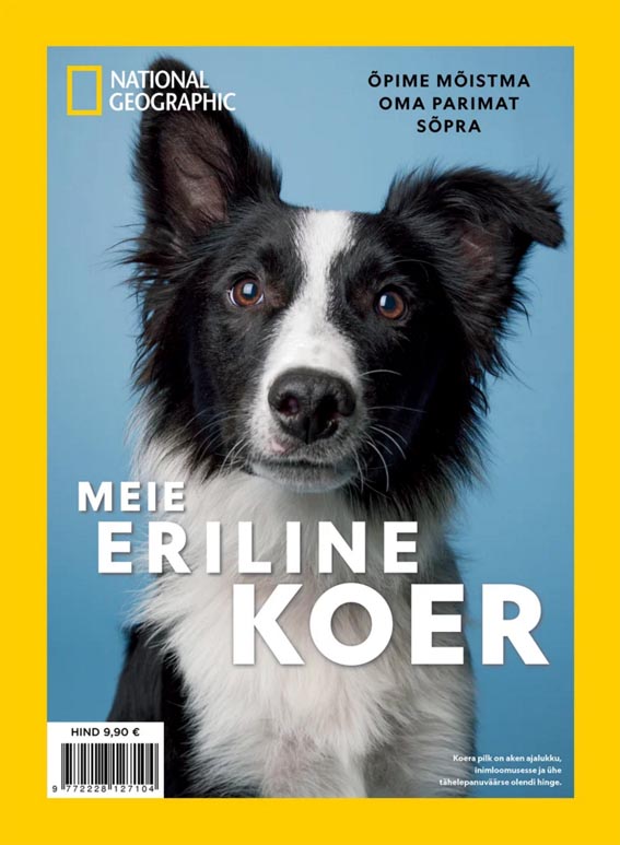 Meie eriline koer Ajakirja National Geographic Eesti eriväljaanne kaanepilt – front cover