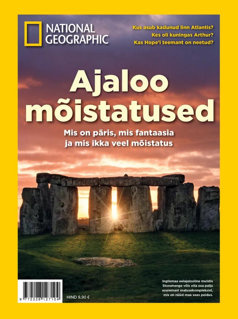 Ajaloo mõistatused Ajakirja National Geographic Eesti eriväljaanne kaanepilt – front cover