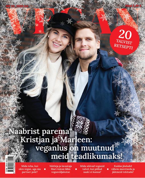 Ajakiri Vegan nr 23, detsember 2020 kaanepilt – front cover