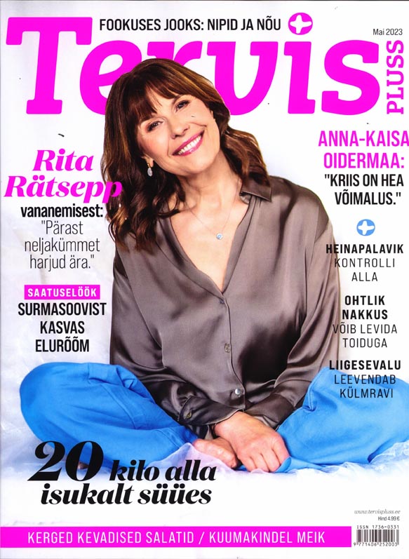 Tervis Pluss ajakiri, mai 2023 kaanepilt – front cover