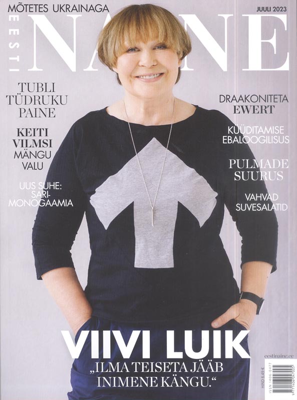 Eesti Naine, ajakiri, juuli 2023 Mõtetes Ukrainaga kaanepilt – front cover