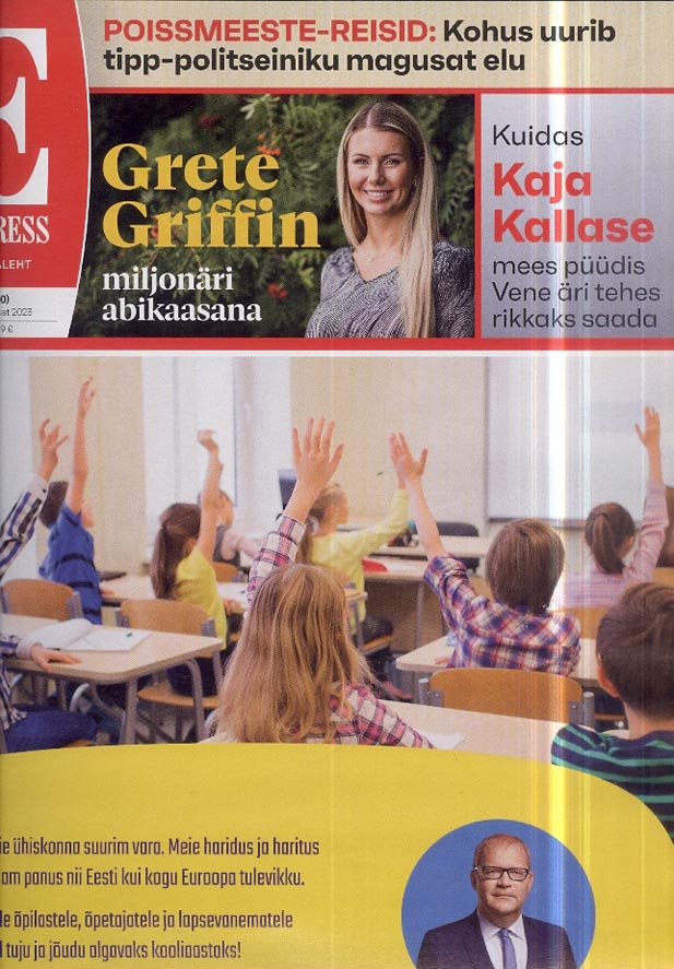 Kuidas Kaja Kallase mees püüdis Vene äri tehes rikkaks saada, Eesti Ekspress 30. august 2023 kaanepilt – front cover