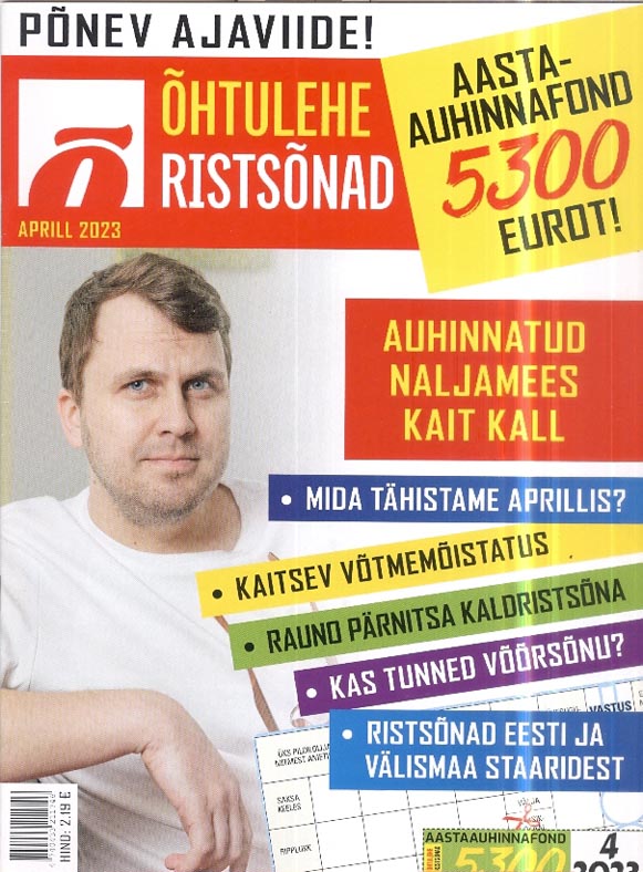 Õhtulehe ristsõnad, aprill 2023 kaanepilt – front cover