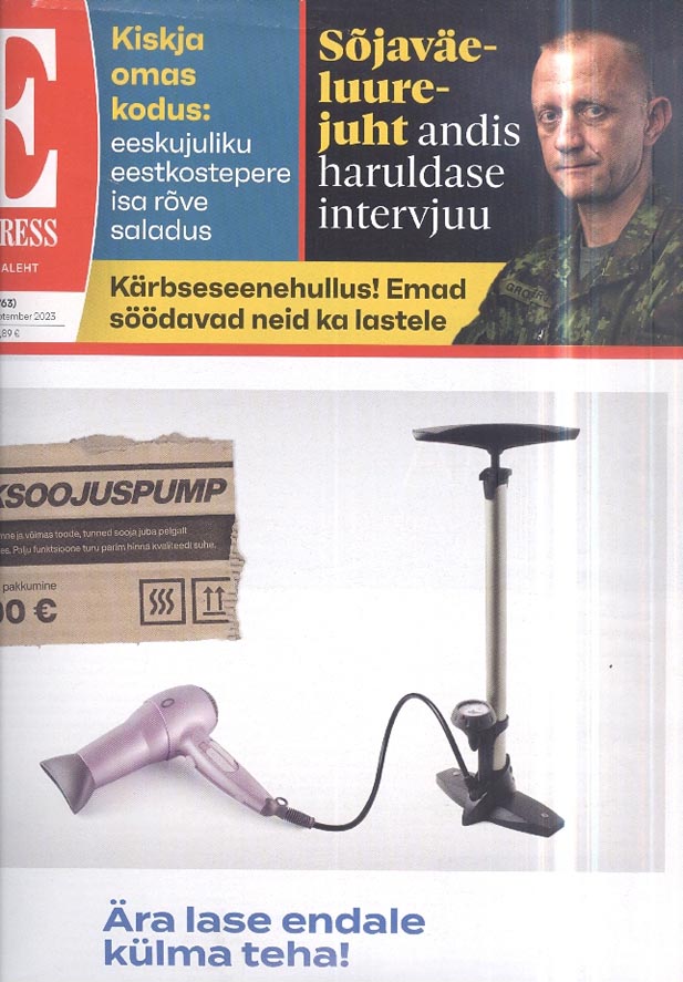 Kärbseseenehullus! Emad söödavad neid ka lastele. Eesti Ekspress, 20. september 2023 kaanepilt – front cover