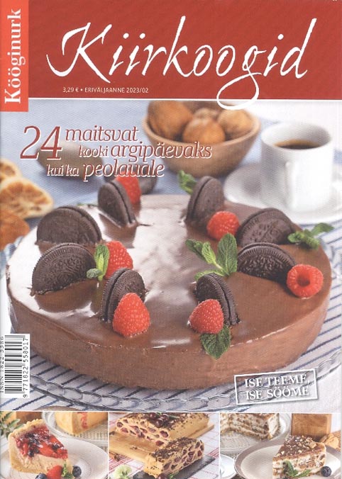 Kiirkoogid, ajakirja Kööginurk eriväljaanne 02/2023 kaanepilt – front cover