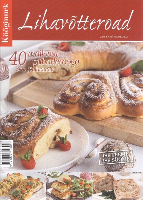 Lihavõtteroad, ajakiri Kööginurk, märts 2023 kaanepilt – front cover
