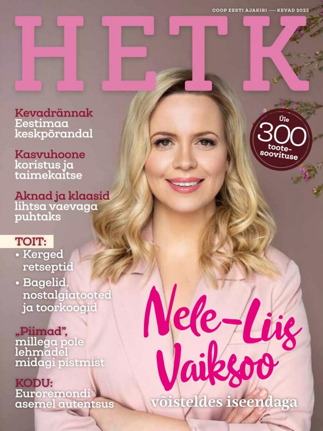 Nele-Liis Vaiksoo: võisteldes iseendaga, ajakiri Hetk, kevad 2022 kaanepilt – front cover