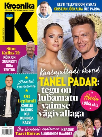 Tanel Padar: tegu on lubamatu vaimse vägivallaga, ajakiri Kroonika kaanepilt – front cover