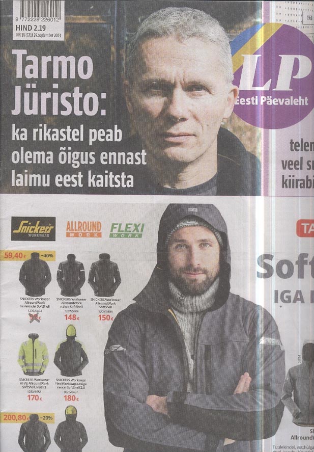 Tarmo Jüristo: ka rikastel peab olema õigus ennast laimu eest kaitsta kaanepilt – front cover