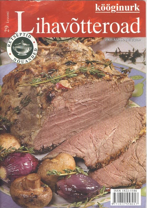 Lihavõtteroad, ajakirija Kööginurk eriväljaanne, veebruar 2009 kaanepilt – front cover
