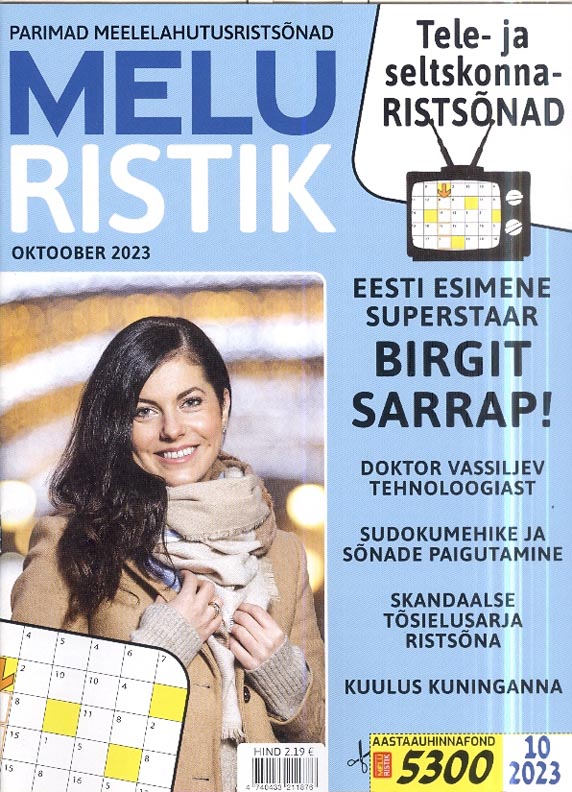 Meluristik, oktoober 2023 Melu Ristik: parimad meelelahutusristsõnad kaanepilt – front cover